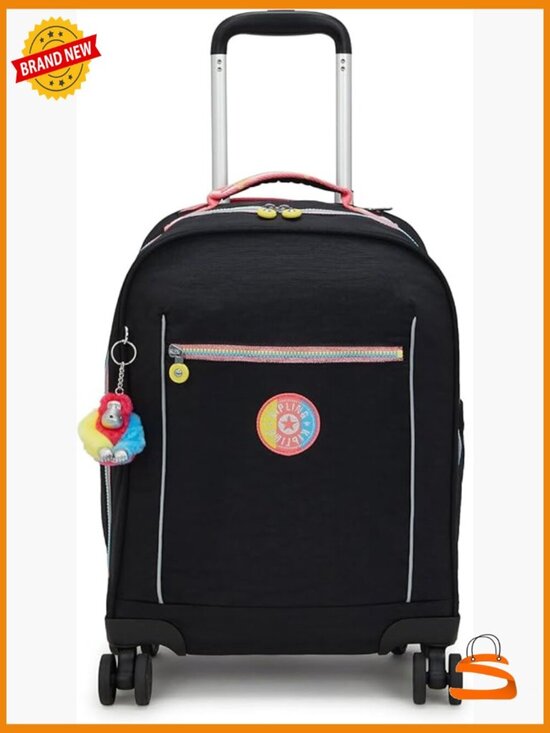 Handbags - Rolling Backpack with Wheels, Lightweight Nylon, Front-Loading, Multiple